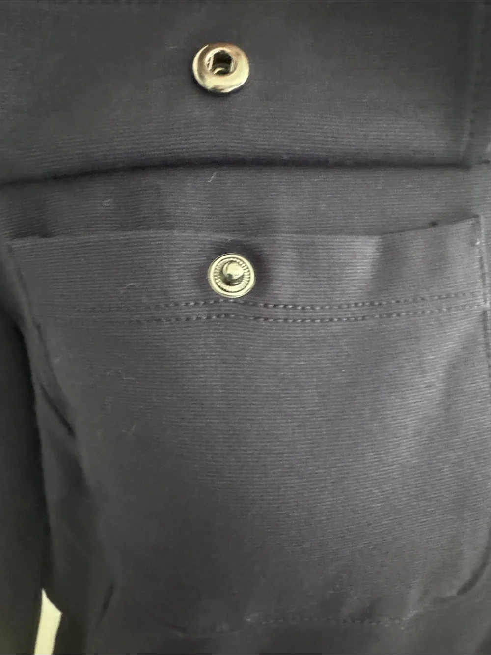 Talbots Navy Zip-Front Jacket - Picture 3 of 8